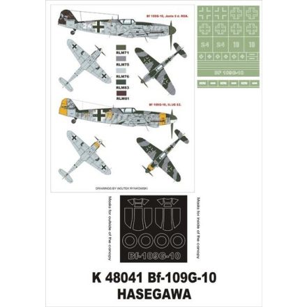 Montex Bf 109G-10 (Hasegawa) maszkoló