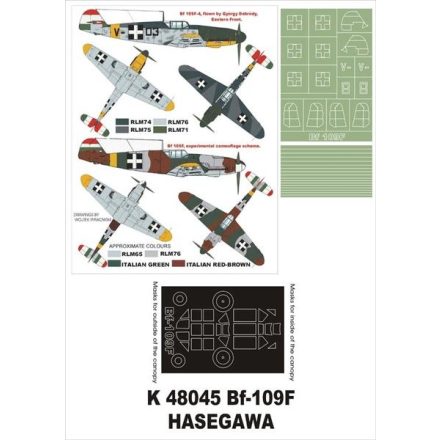 Montex Bf 109F (Hasegawa) maszkoló