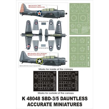 Montex SBD-3 Dauntless (ACC. Miniatures) maszkoló