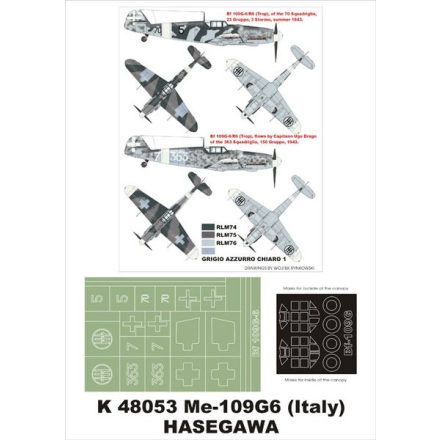 Montex Bf-109G6 (Italy) (Hasegawa) maszkoló