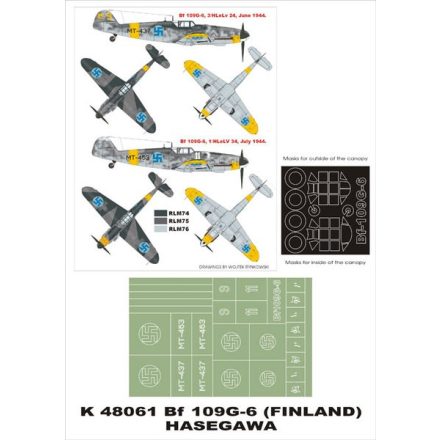 Montex Bf-109G6 (FINLAND) (Hasegawa) maszkoló