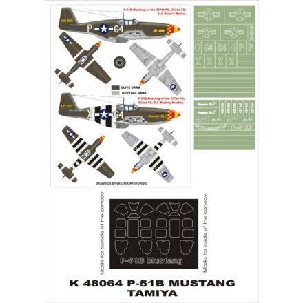 Montex P-51B MUSTANG (Tamiya) maszkoló