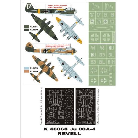 Montex Ju 88A4 (REVELL) maszkoló