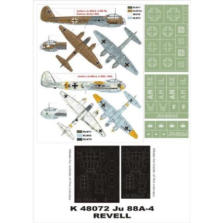 Montex Ju 88A-4 (REVELL) maszkoló