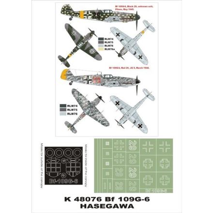 Montex Bf 109G-6 (Hasegawa) maszkoló