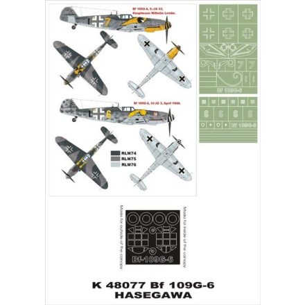 Montex Bf 109G-6 (Hasegawa) maszkoló