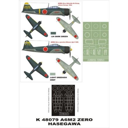 Montex A6M2 Zero (Hasegawa) maszkoló