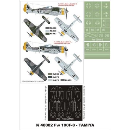 Montex Fw 190F-8 (Tamiya) maszkoló