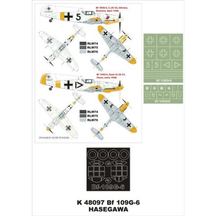 Montex Bf 109G-6 (Hasegawa) maszkoló