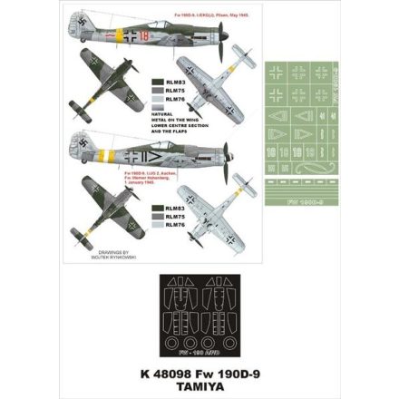 Montex Fw 190D-9 (snake) (Tamiya) maszkoló