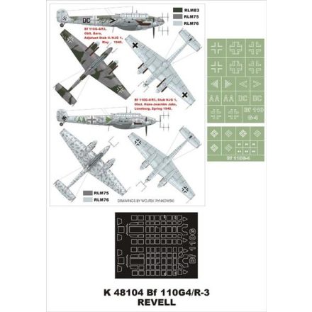 Montex Bf 110G-4/R3 (Revell) maszkoló