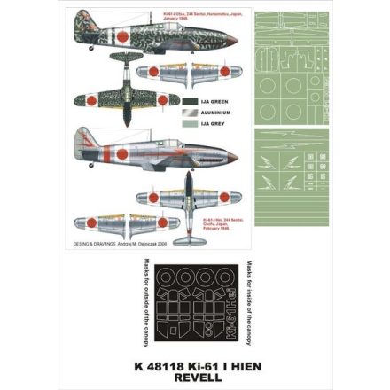 Montex Ki-61-I Hien (Hasegawa) maszkoló