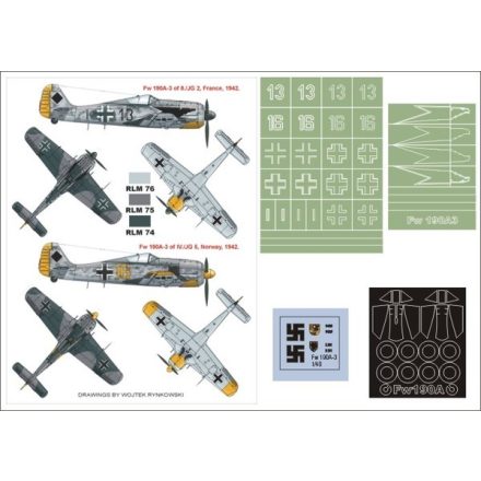 Montex Fw 190A-3 (HASEGAWA) maszkoló