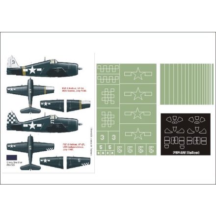 Montex F6F-5 Hellcat (Hasegawa) maszkoló