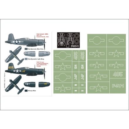 Montex F4U-1 Corsair (TAMIYA) maszkoló