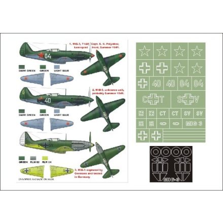Montex MiG 3 (early) (Trumpeter) maszkoló