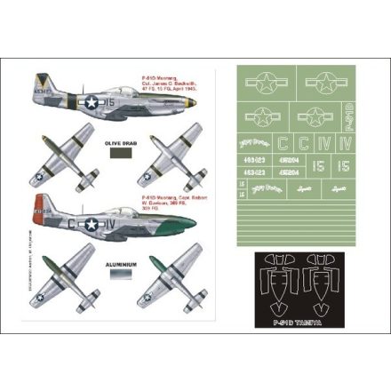 Montex P-51D Mustang (Tamiya) maszkoló