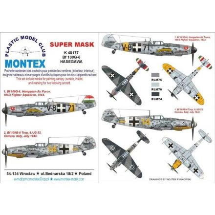 Montex Bf 109G-6 (Hasegawa) maszkoló