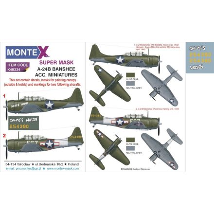 Montex A-20G Havoc (ACC. Miniatures) maszkoló