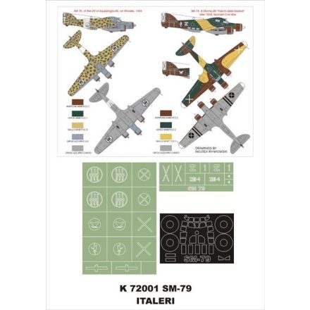 Montex SM-79 (Italeri) maszkoló