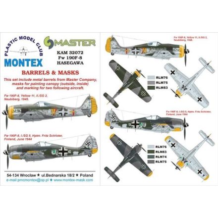 Montex Fw 190F-8 (Hasegawa) maszkoló