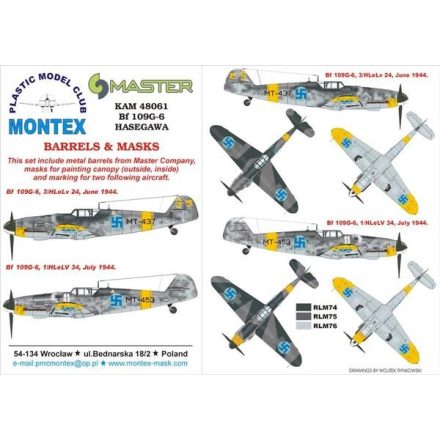 Montex Bf 109G-6 (FINLAND) (Hasegawa) maszkoló