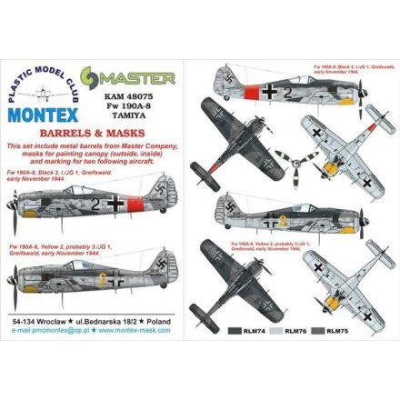 Montex Fw 190A-8 (Tamiya) maszkoló