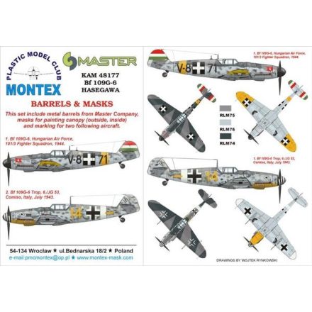 Montex Bf 109G-6 (Hasegawa) maszkoló