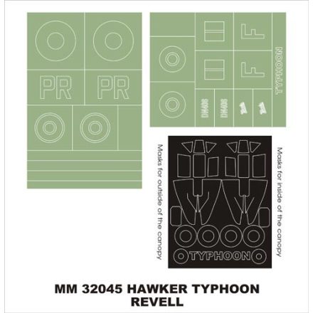 Montex Hawker Typhoon I (Revell) maszkoló