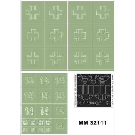 Montex Bf 109F-4 (HASEGAWA) maszkoló