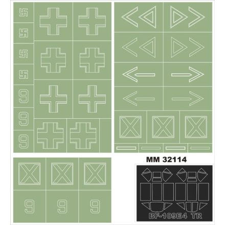 Montex Bf 109E-4 (Trumpeter) maszkoló