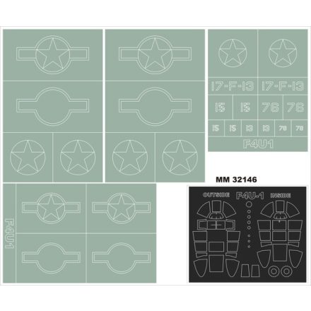 Montex F4U-1 CORSAIR (TAMIYA) maszkoló