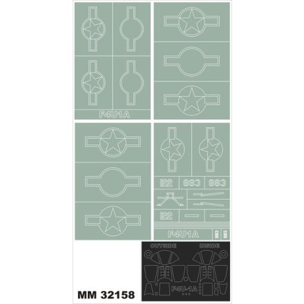 Montex F4U-1A CORSAIR (TAMIYA) maszkoló