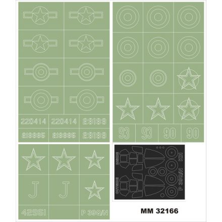 Montex P-39Q/N AIRCOBRA (KITTYHAWK) maszkoló