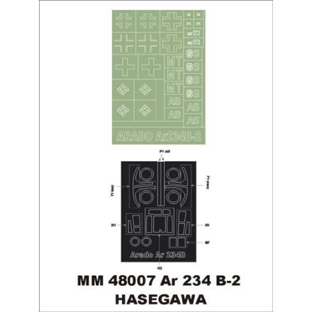 Montex Arado Ar 234B2 (Hasegawa) maszkoló