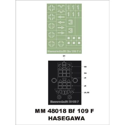 Montex Bf 109 F (Hasegawa) maszkoló