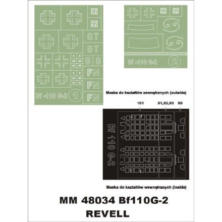 Montex Me 110 G-2 (Revell) maszkoló