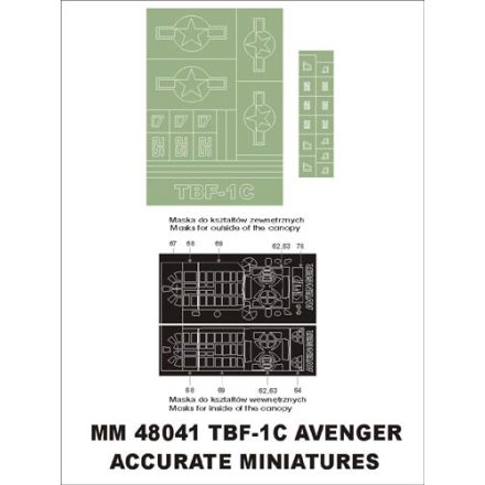 Montex TBF-1C Avenger (ACC. Miniatures) maszkoló