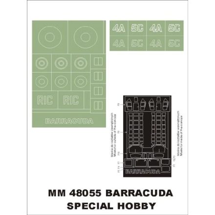 Montex Fairey Barracuda (Special Hobby) maszkoló