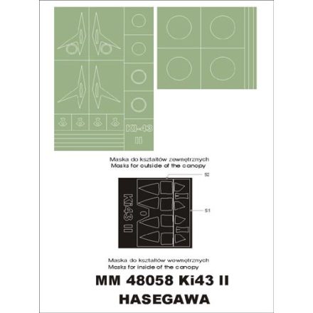 Montex Ki-43II Oscar (HASEGAWA) maszkoló