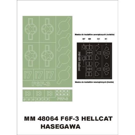 Montex F6F-3 Hellcat (Hasegawa) maszkoló