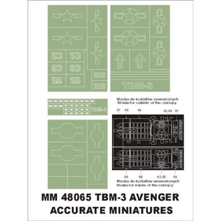 Montex TBF-3 Avenger (ACC. Miniatures) maszkoló