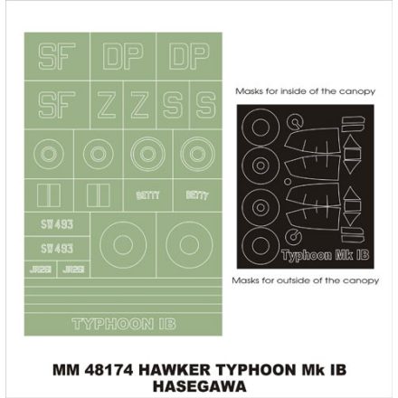 Montex Typhoon Mk IB (Hasegawa) maszkoló