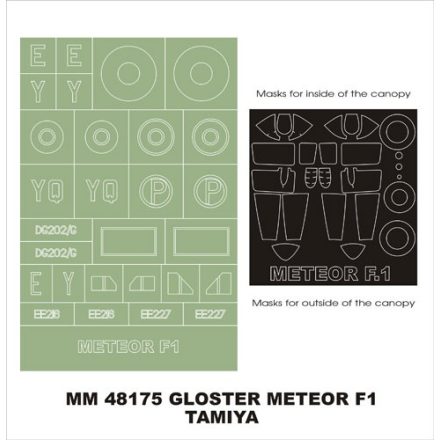 Montex Gloster Meteor FI (Tamiya) maszkoló
