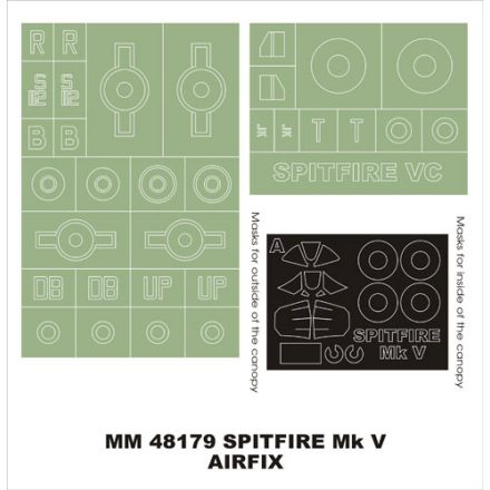 Montex Spitfire Mk VC (Airfix) maszkoló