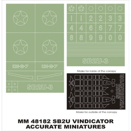 Montex SB2U Vindicator (ACC. Miniatures) maszkoló