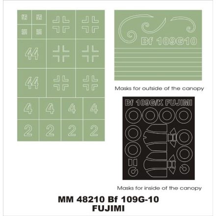 Montex Bf 109G-10 (Fujimi) maszkoló