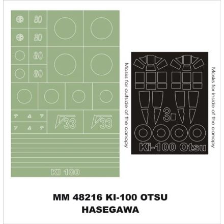 Montex Ki-100 Otsu (HASEGAWA) maszkoló