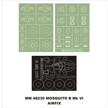 Montex D.H.MOSQUITO B MKXVI (Airfix) maszkoló