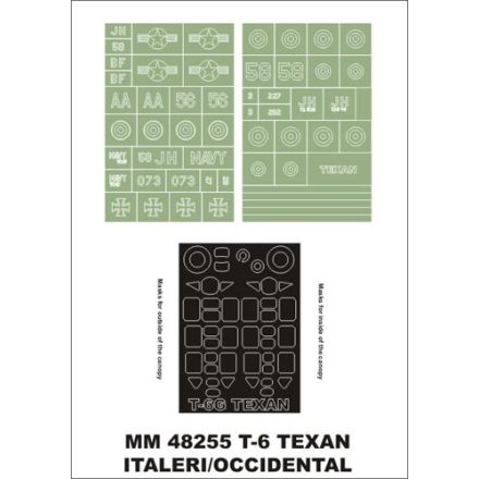 Montex T-6G Texan (Italeri) maszkoló